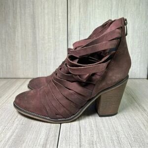 Free People Hybrid Strappy Block Heel Ankle Bootie Women’s Size 10 EUR 40